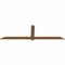 Ekena Millwork Eugene Timber Gable Bracket, Western Red Cedar, 108"W x 31 1/2"H x 1 1/2"D x 5 1/2"F, 7/12 Pitch GBW108X31X0206EUG00SWR - alternate 4